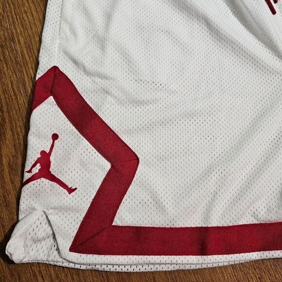Jordan Heritage Diamond Basketball Shorts White Red DO5032-100 Women's Large L - Picture 13 of 15